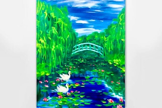 Paint Nite: Swans on Monet's Pond